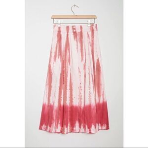 NEW Anthropologie Tiny Ansley Tie-Dye Hand Crafted Wrapped Midi Skirt Medium